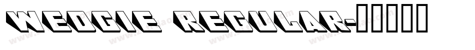 Wedgie Regular字体转换